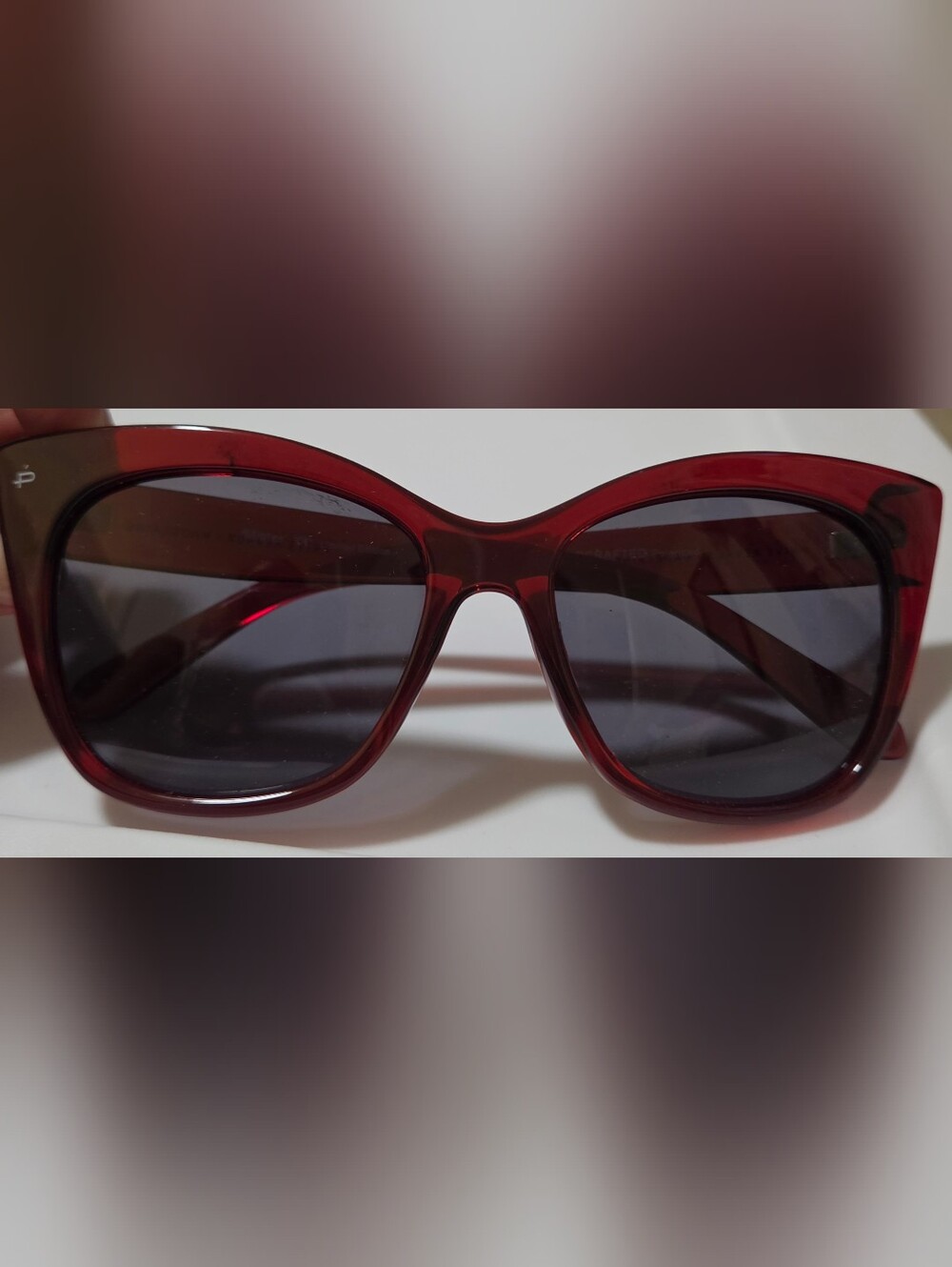 Wine Red Cat-Eye Women's Sunglasses - Classic Sun Protection